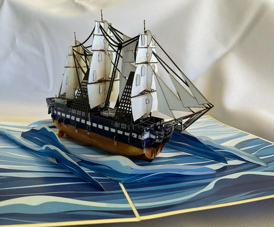 USS CONSTITUTION POP-UP CARD